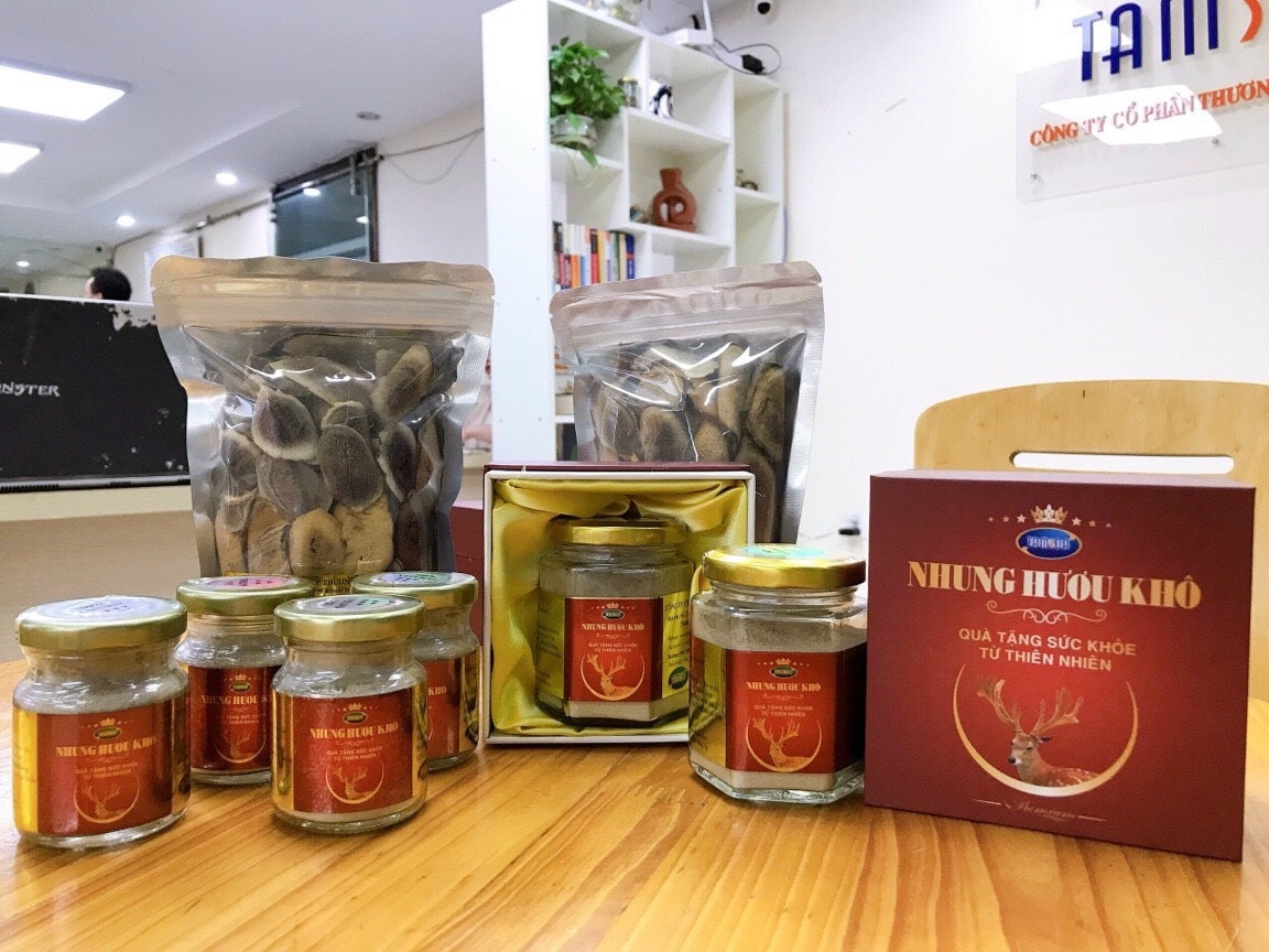 Các loại nhung hươu khô bột