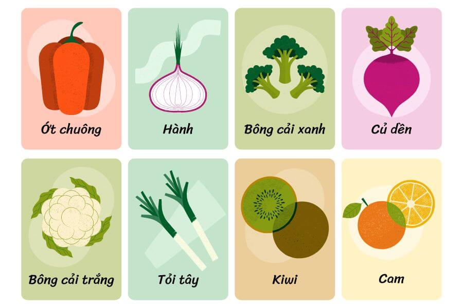 Nhóm thực phẩm đa dạng cho người bị covid