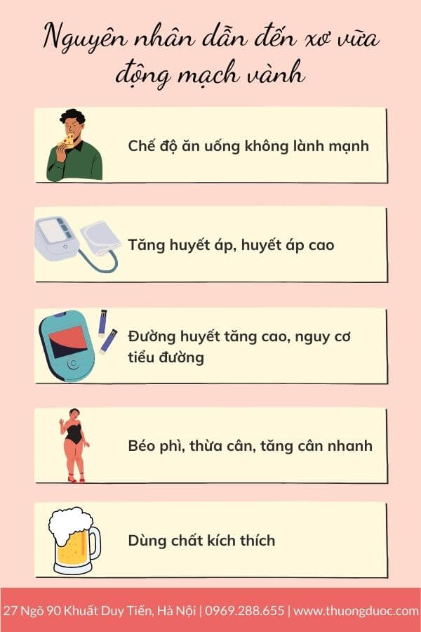 Nguyên nhân xơ vữa động mạch vành