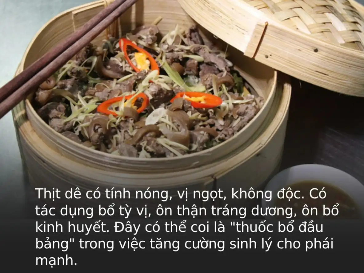 Thịt dê tăng cường sinh lý