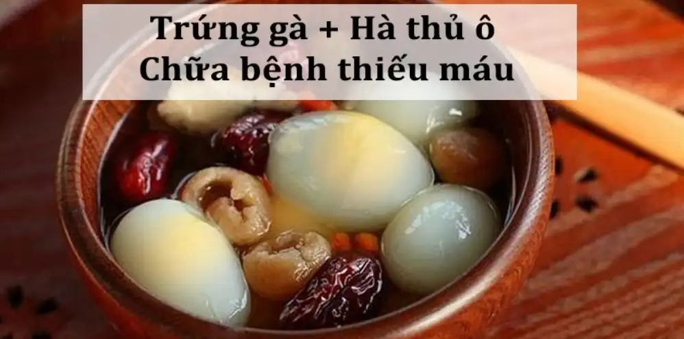 Trứng gà, hà thủ ô