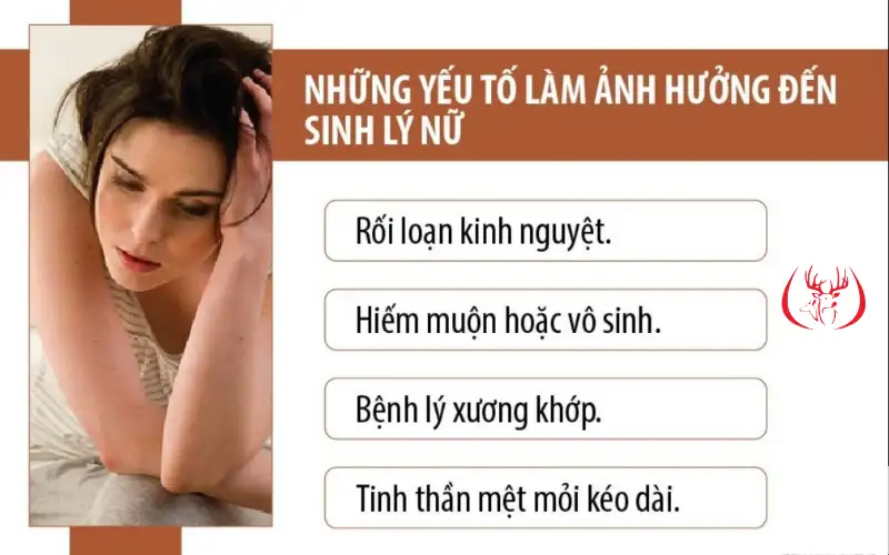 những yếu tố làm ảnh hướng để sinh lý nữ