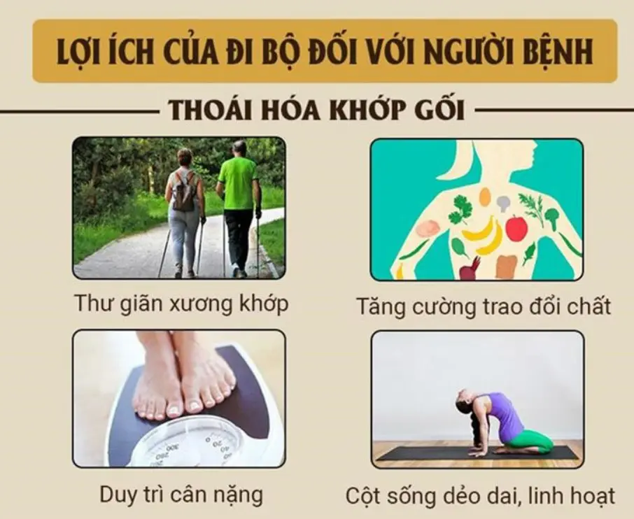 Lợi ích của đi bộ đối với bệnh xương khớp