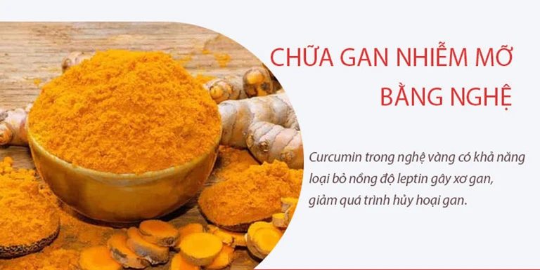 Thuốc chữa gan nhiễm mỡ bằng nghệ