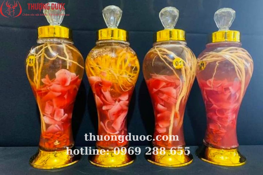 Cách thái lát nhung hươu ngâm rượu bồi bổ