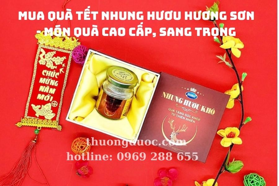 Mua quà tết nhung hươu Hương Sơn - Món quà cao cấp, sang trọng