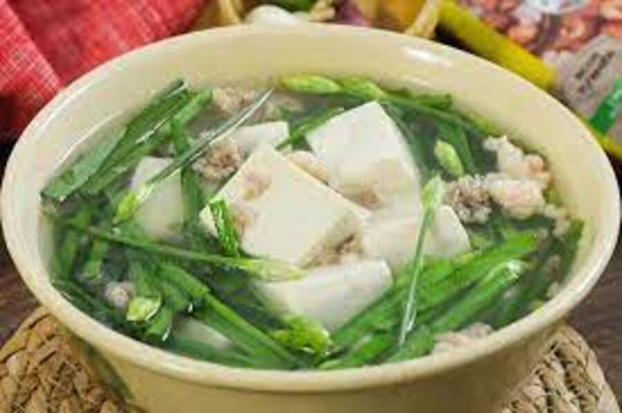 Món ăn bồi bổ sức khỏe cho người suy nhược - canh đậu hũ