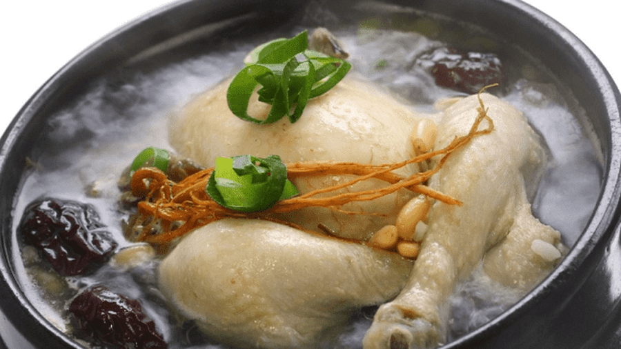 Món ăn bồi bổ sức khỏe cho người suy nhược - gà hầm sâm