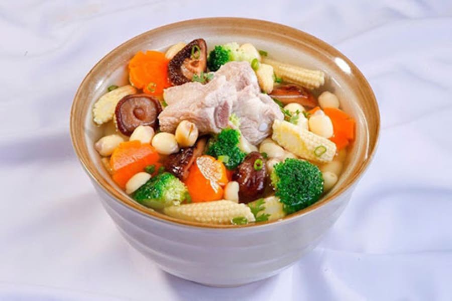 Món ăn bồi bổ sức khỏe cho người suy nhược - thịt heo hầm
